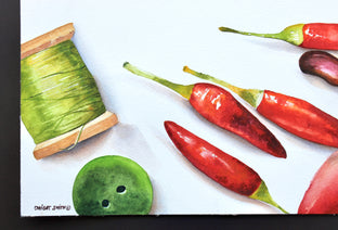 Red to Green by Dwight Smith |  Side View of Artwork 