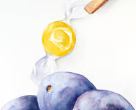 Original art for sale at UGallery.com | Sun Ripened by Dwight Smith | $475 | watercolor painting | 12' h x 9' w | thumbnail 4