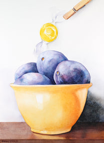 watercolor painting by Dwight Smith titled Sun Ripened