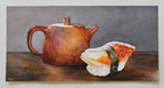 Original art for sale at UGallery.com | Tea with Sushi by Dwight Smith | $500 | watercolor painting | 9' h x 18' w | thumbnail 3