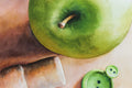 Original art for sale at UGallery.com | Uncorked Cider by Dwight Smith | $525 | watercolor painting | 12' h x 16' w | thumbnail 4