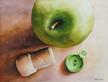 watercolor painting by Dwight Smith titled Uncorked Cider