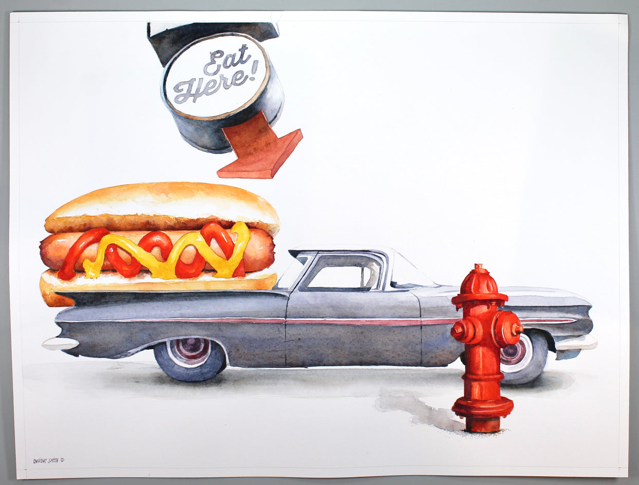 Eat Here by Dwight Smith |  Context View of Artwork 