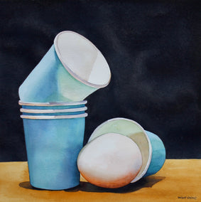watercolor painting by Dwight Smith titled Fallen Sky
