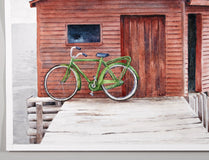 Original art for sale at UGallery.com | Gone Fishing by Dwight Smith | $425 | watercolor painting | 9' h x 12' w | thumbnail 2