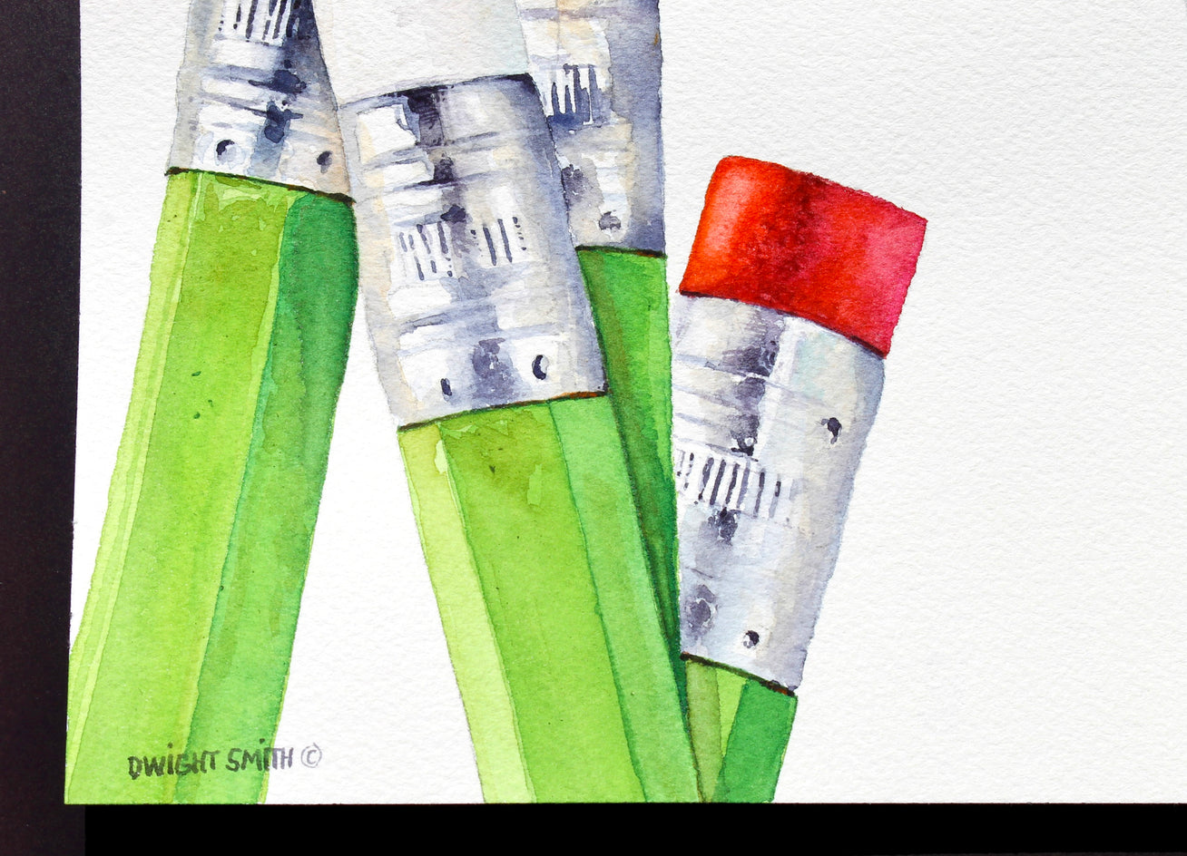 Green Pine Nest by Dwight Smith |  Side View of Artwork 