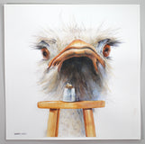 Original art for sale at UGallery.com | Guardian of the Quail Eggs by Dwight Smith | $475 | watercolor painting | 12' h x 12' w | thumbnail 3