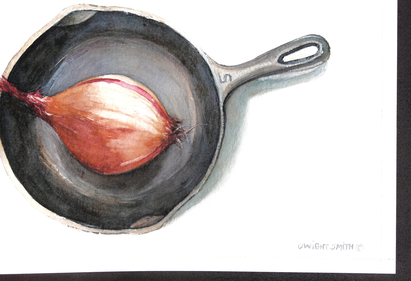 No. 5 with Shallot by Dwight Smith |  Side View of Artwork 