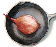 Original art for sale at UGallery.com | No. 5 with Shallot by Dwight Smith | $350 | watercolor painting | 5' h x 8' w | thumbnail 4