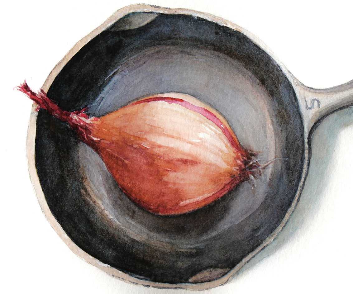 No. 5 with Shallot by Dwight Smith |  Closeup View of Artwork 