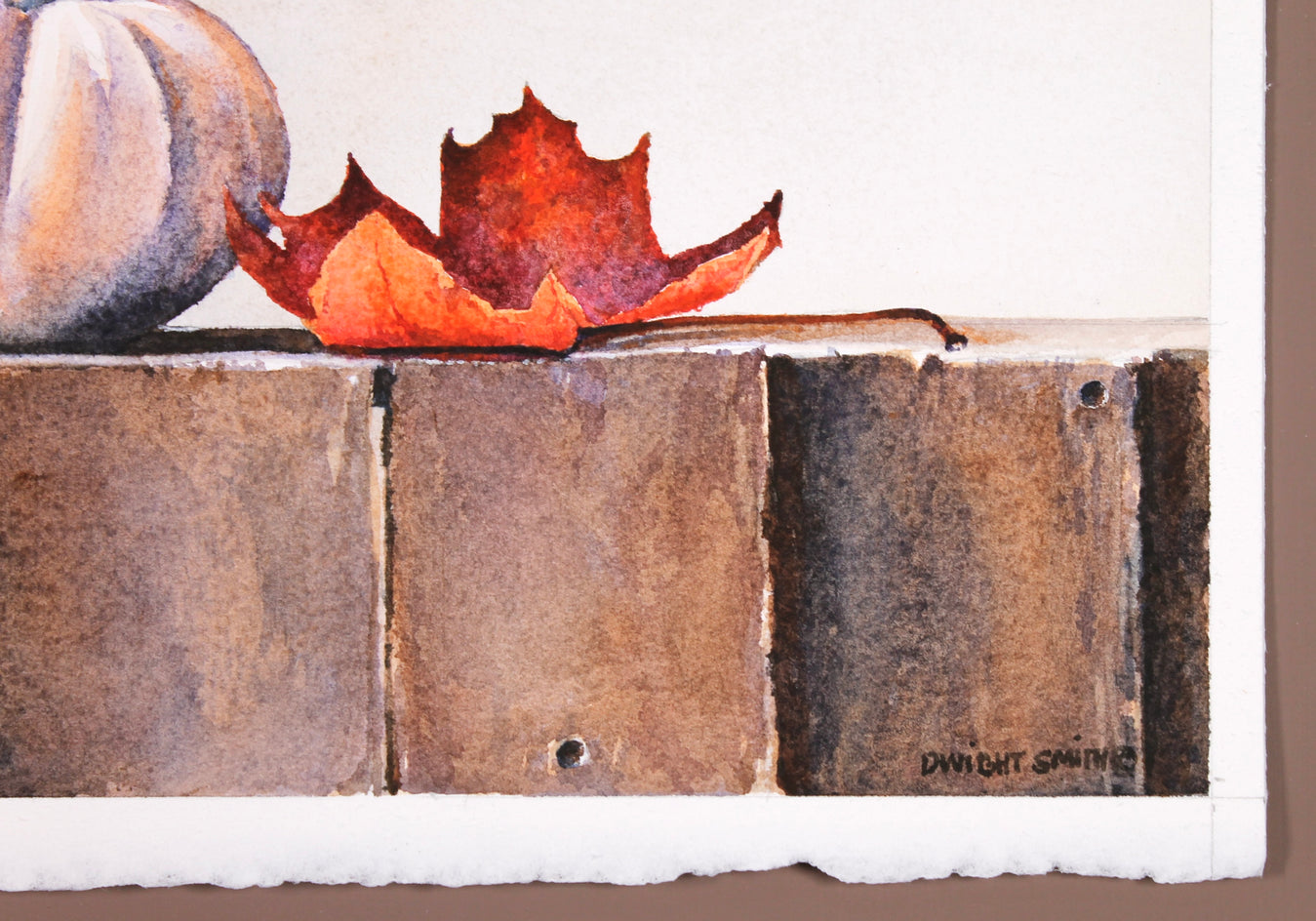 Outside My Window by Dwight Smith |  Side View of Artwork 