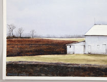 Original art for sale at UGallery.com | Plowed Fields by Dwight Smith | $425 | watercolor painting | 9' h x 12' w | thumbnail 2