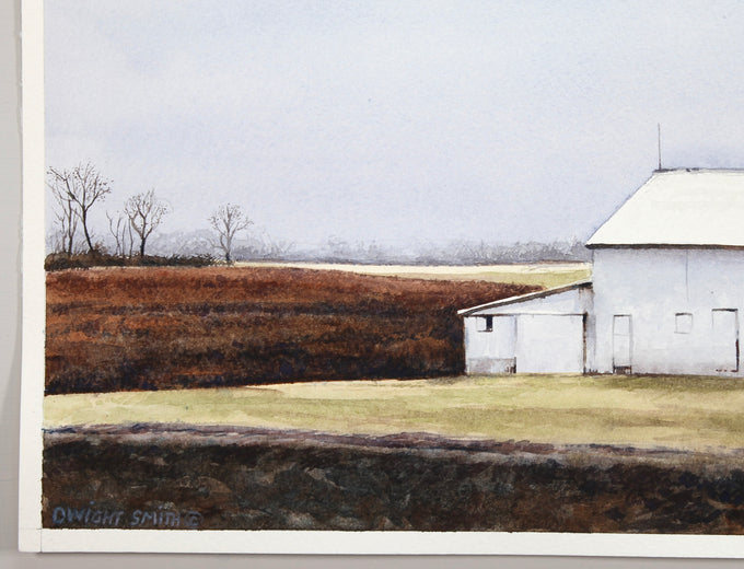 Plowed Fields by Dwight Smith |  Side View of Artwork 