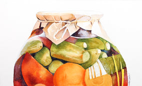 Original art for sale at UGallery.com | Reward by Dwight Smith | $375 | watercolor painting | 5.75' h x 9' w