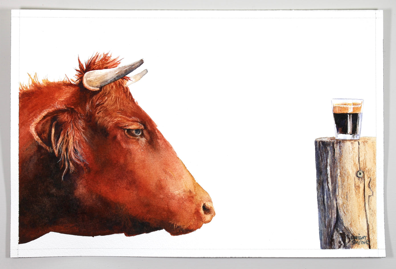 The Original Redbull by Dwight Smith |  Context View of Artwork 