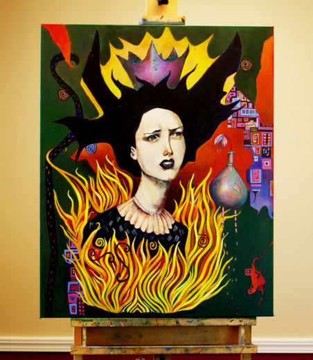 A Woman Inflamed by Edward McHugh |  Context View of Artwork 