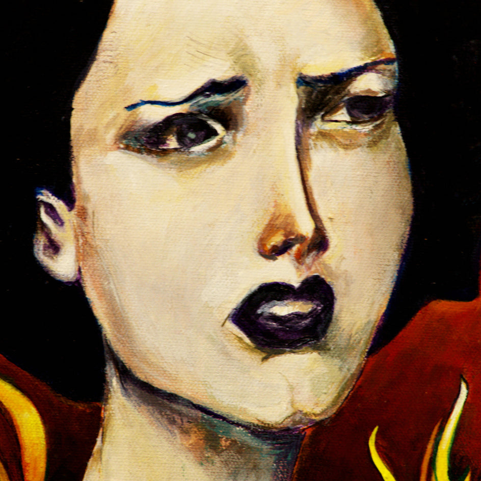 A Woman Inflamed by Edward McHugh |  Closeup View of Artwork 