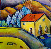 Original art for sale at UGallery.com | Concrete Slide by Edward McHugh | $2,000 | acrylic painting | 36' h x 20' w | thumbnail 4