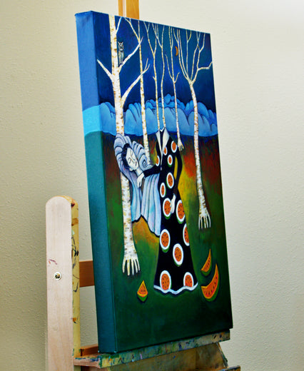 Dead Opera Star by Edward McHugh |  Side View of Artwork 