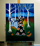 Original art for sale at UGallery.com | Dead Opera Star by Edward McHugh | $1,600 | acrylic painting | 24' h x 18' w | thumbnail 3