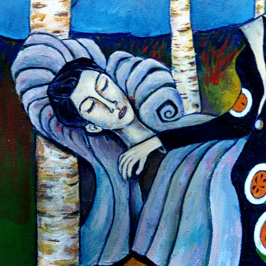 Dead Opera Star by Edward McHugh |   Closeup View of Artwork 