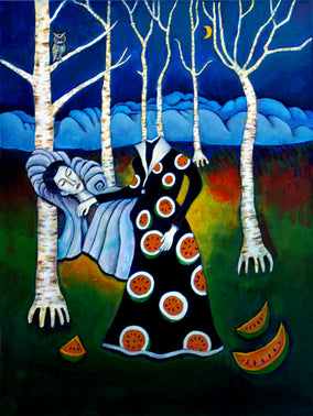 Original art for sale at UGallery.com | Dead Opera Star by Edward McHugh | $1,600 | acrylic painting | 24' h x 18' w