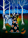 Original art for sale at UGallery.com | Dead Opera Star by Edward McHugh | $1,600 | acrylic painting | 24' h x 18' w | thumbnail 1