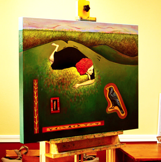 If Birds Ruled the World by Edward McHugh |  Side View of Artwork 
