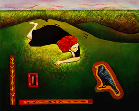Original art for sale at UGallery.com | If Birds Ruled the World by Edward McHugh | $2,175 | acrylic painting | 24' h x 30' w