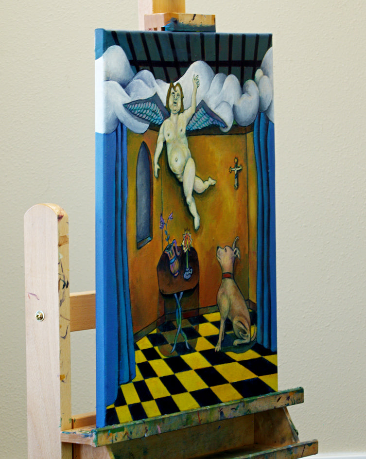 Nearer to Dog Are Thee by Edward McHugh |  Side View of Artwork 