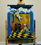 Original art for sale at UGallery.com | Nearer to Dog Are Thee by Edward McHugh | $1,000 | acrylic painting | 20' h x 16' w | thumbnail 3