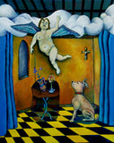 Original art for sale at UGallery.com | Nearer to Dog Are Thee by Edward McHugh | $1,000 | acrylic painting | 20' h x 16' w | thumbnail 1