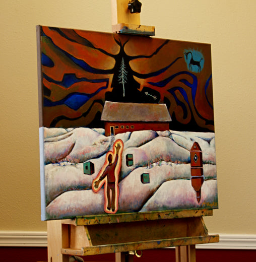 Silver Tree by Edward McHugh |  Side View of Artwork 