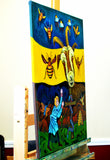 Original art for sale at UGallery.com | Telling the Bees by Edward McHugh | $1,000 | acrylic painting | 24' h x 18' w | thumbnail 2