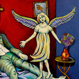 Original art for sale at UGallery.com | The Crossing Guard by Edward McHugh | $1,000 | acrylic painting | 16' h x 20' w | thumbnail 4