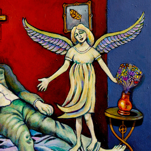 The Crossing Guard by Edward McHugh |   Closeup View of Artwork 