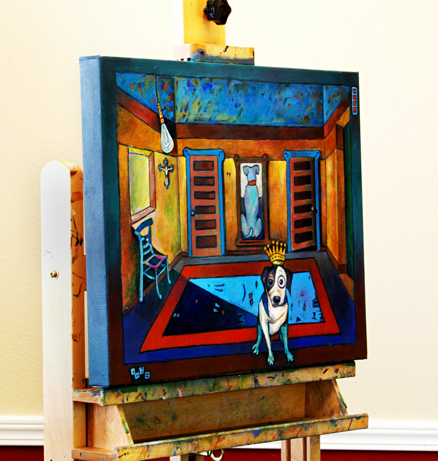 The Good Dog by Edward McHugh |  Side View of Artwork 