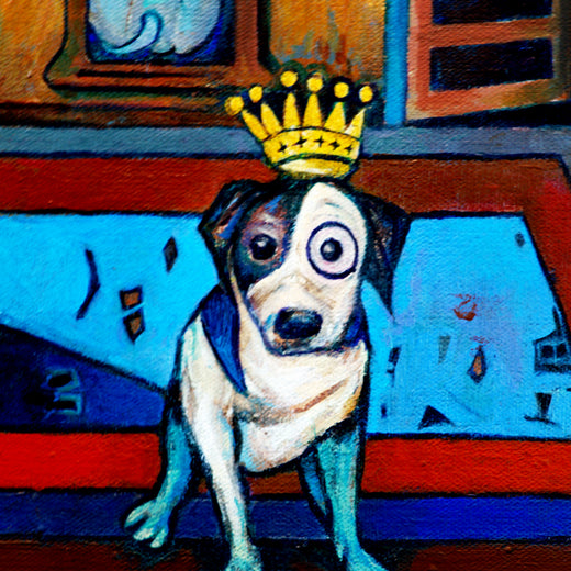 The Good Dog by Edward McHugh |   Closeup View of Artwork 