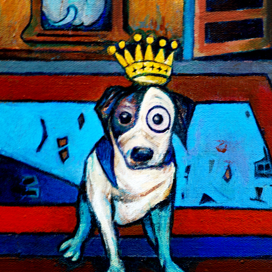 The Good Dog by Edward McHugh |  Closeup View of Artwork 