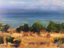 Original art for sale at UGallery.com | A Tree on the Bluff by Elizabeth Garat | $1,000 | oil painting | 12' h x 24' w | thumbnail 4