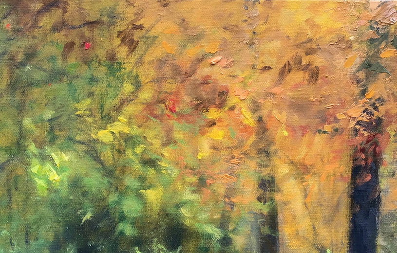 Autumn Light by Elizabeth Garat |   Closeup View of Artwork 