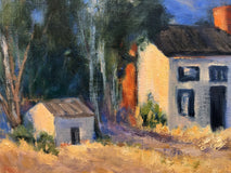 Original art for sale at UGallery.com | Farmhouse, Santa Ana Road by Elizabeth Garat | $975 | oil painting | 16' h x 20' w | thumbnail 4