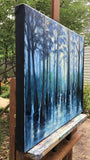 Original art for sale at UGallery.com | Ghost River Sentinels by Elizabeth Garat | $1,275 | oil painting | 20' h x 26' w | thumbnail 2