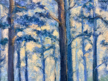 Original art for sale at UGallery.com | Ghost River Sentinels by Elizabeth Garat | $1,275 | oil painting | 20' h x 26' w | thumbnail 4