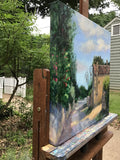 Original art for sale at UGallery.com | Provence: In a Tarascon Alley, a Vignette of Light by Elizabeth Garat | $1,000 | oil painting | 18' h x 18' w | thumbnail 2