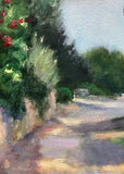 Original art for sale at UGallery.com | Provence: In a Tarascon Alley, a Vignette of Light by Elizabeth Garat | $1,000 | oil painting | 18' h x 18' w | thumbnail 4