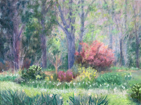 Original art for sale at UGallery.com | Spring Unfurling by Elizabeth Garat | $2,875 | oil painting | 30' h x 40' w