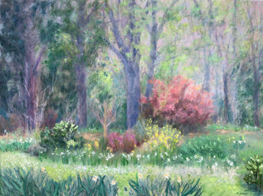 oil painting by Elizabeth Garat titled Spring Unfurling
