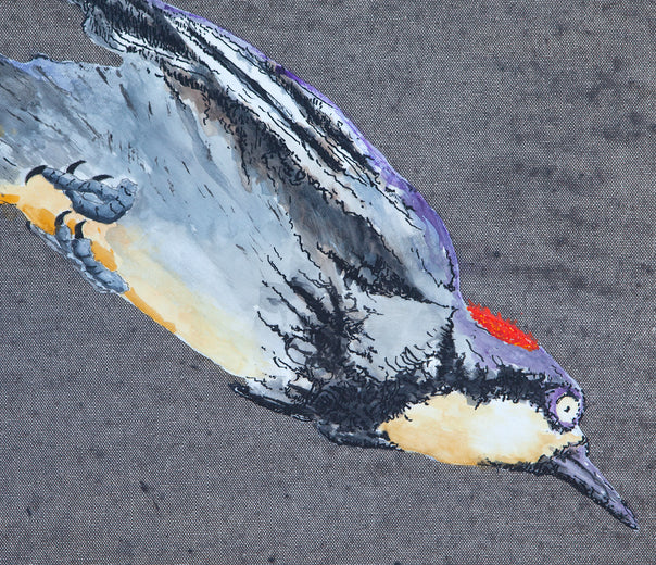 Diving Woodpeckers by Emil Morhardt |   Closeup View of Artwork 