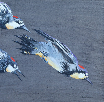 Diving Woodpeckers by Emil Morhardt | Artwork Main Image